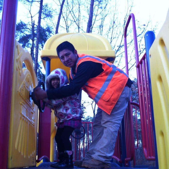 Israel rivera in vest with daughter diana rivera