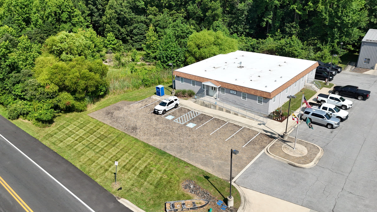 Aerial view of Maryland Natural Resources Police Center