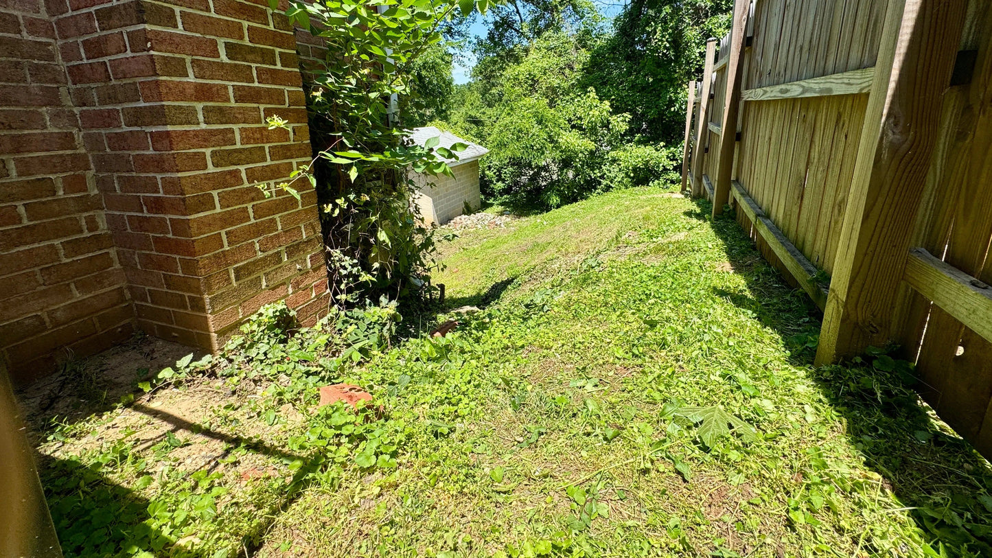 Lawn maintenance services Maryland showcased in a well-manicured outdoor space with lush green grass